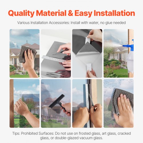 Window Privacy Film One Way Window Tint Daytime Mirror Reflective Heat