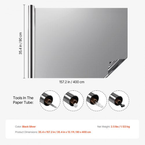 Window Privacy Film One Way Window Tint Daytime Mirror Reflective Heat