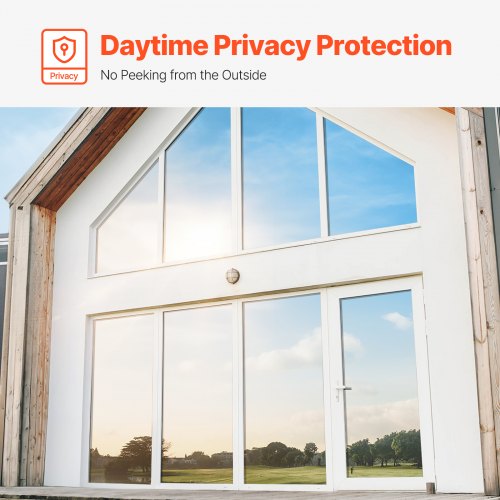 Window Privacy Film One Way Window Tint Daytime Mirror Reflective Heat