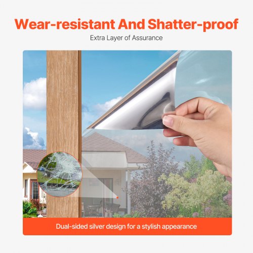 Window Privacy Film One Way Window Tint Privacy Mirror Reflective Film