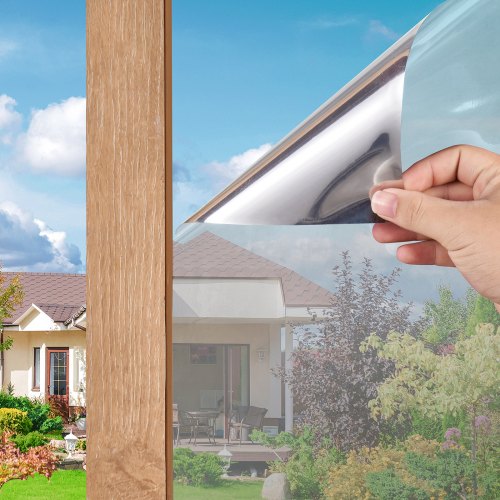Window Privacy Film One Way Window Tint Privacy Mirror Reflective Film