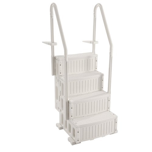 Swimming Pool Ladder 4Step Double Handrails Stairs With Nonslip Heavy Duty