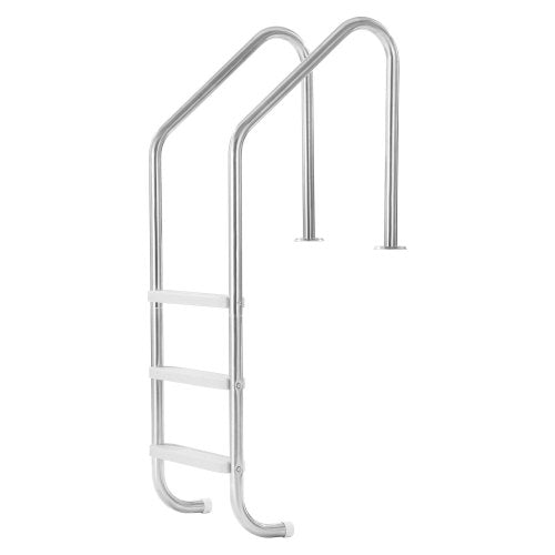 Swimming Pool Ladder 3Step Double Handrails Stairs with Nonslip Heavy
