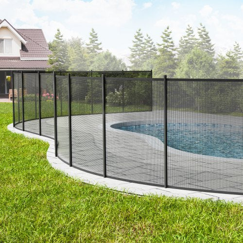 Pool Fence 4 x 12 FT Pool Fences for Inground Pools Removable Child Safety