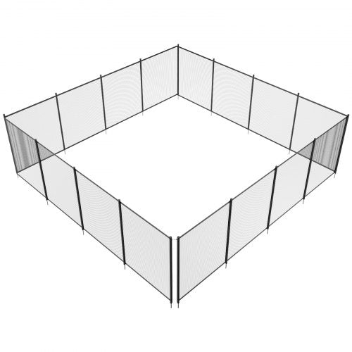 Pool Fence 4 x 48 FT Pool Fences for Inground Pools Removable Child Safety