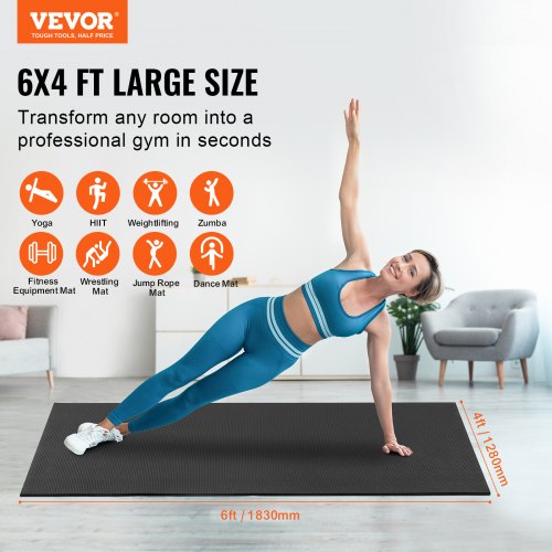 Exercise Mat Non Slip High Density Premium Yoga Mat Exercise Yoga Mat for Men