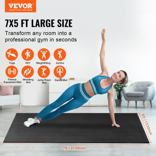 Exercise Mat Non Slip High Density Premium Yoga Mat Exercise Yoga Mat for Men