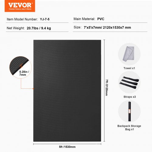 Exercise Mat Non Slip High Density Premium Yoga Mat Exercise Yoga Mat for Men
