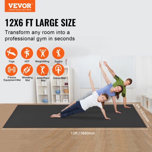 Exercise Mat Non Slip High Density Premium Yoga Mat Exercise Yoga Mat for Men