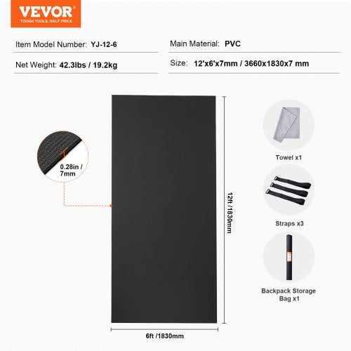 Exercise Mat Non Slip High Density Premium Yoga Mat Exercise Yoga Mat for Men
