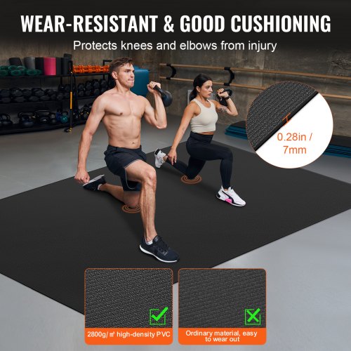 Exercise Mat Non Slip High Density Premium Yoga Mat Exercise Yoga Mat for Men
