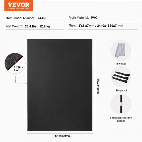 Exercise Mat Non Slip High Density Premium Yoga Mat Exercise Yoga Mat for Men