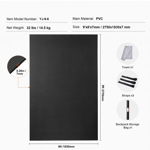 Exercise Mat Non Slip High Density Premium Yoga Mat Exercise Yoga Mat for Men