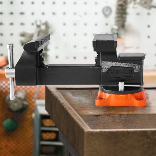 8 Bench Vise Multipurpose Heavy Duty Ductile Iron Swivel Locking Base – 203 MM