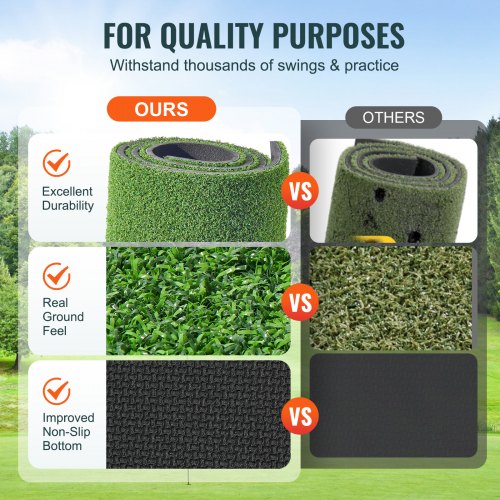 Golf Hitting Mat 5x4ft Artificial Turf Golf Hitting Mat Golf Hitting