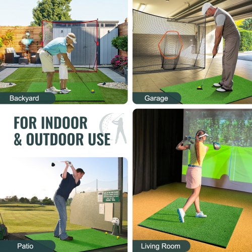 Golf Hitting Mat 5x4ft Artificial Turf Golf Hitting Mat Golf Hitting