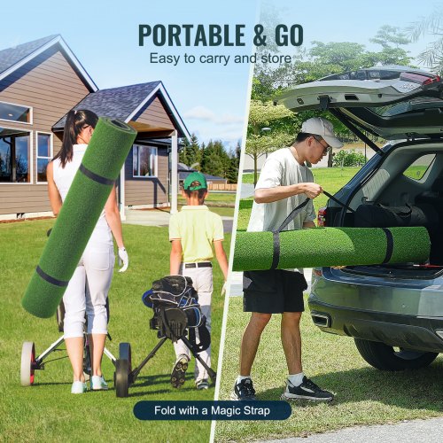 Golf Hitting Mat 5x4ft Artificial Turf Golf Hitting Mat Golf Hitting
