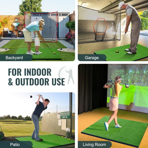 Golf Hitting Mat 5x4ft Artificial Turf Golf Hitting Mat Golf Hitting