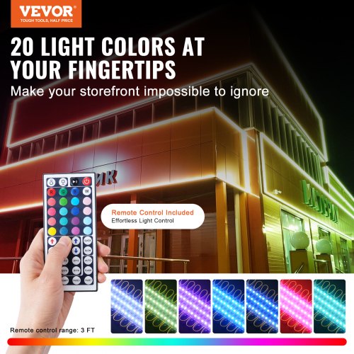 400Pcs Led Storefront Lights 207 Ft Module 5050 Smd 3Led Rgb Color Changing