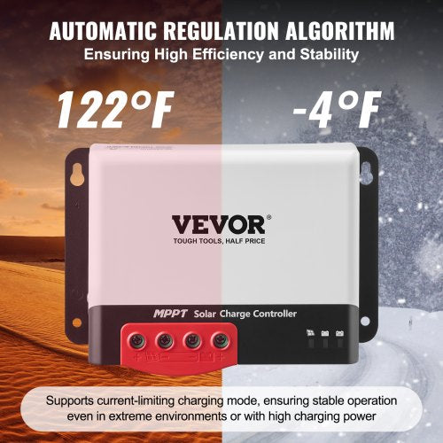 50A MPPT Solar Charge Controller 12V 24V Auto DC Input Solar Panel