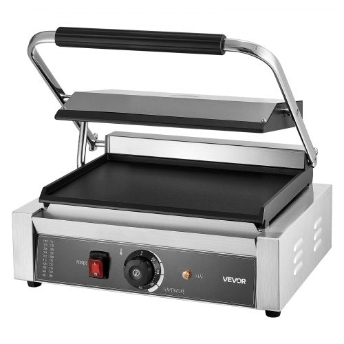Commercial Panini Grill 1800W Electric Sandwich Maker Stainless Steel 40 8