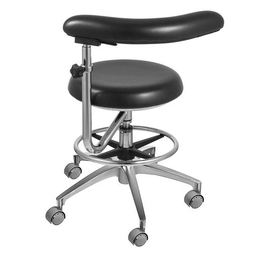 Medical Dental Stool Dentist Chair with 360 Degree Rotation Armrest PU