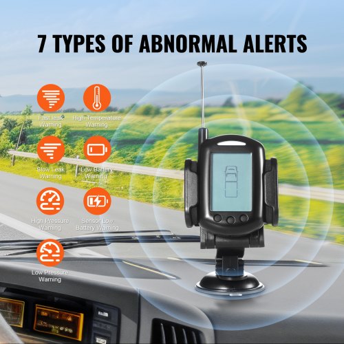 RV Tire Pressure Monitoring System 0199 PSI Trailer TPMS Universal