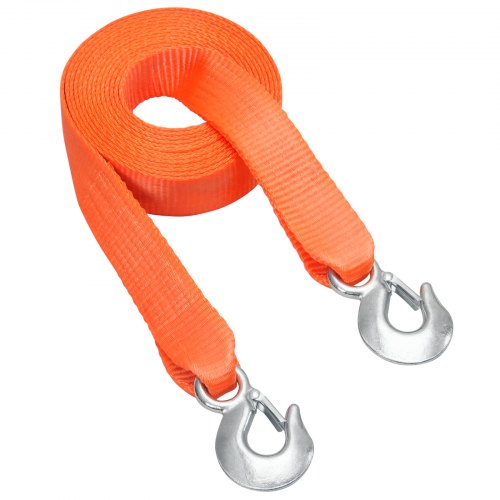 Atv Tow Strap With Hooks 2Inch X 20Foot 17000 Lbs Capacity Durable Recovery