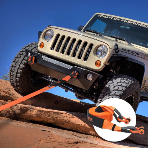 Heavy Duty Tow Strap Recovery Kit 3 x 30 ft MBS36000 lbs Tree Saver