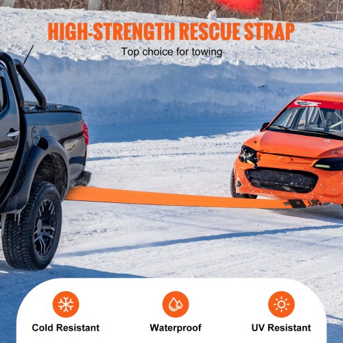 Recovery Tow Strap 4 x 30 46500 lbs Break Strength Triple Reinforced