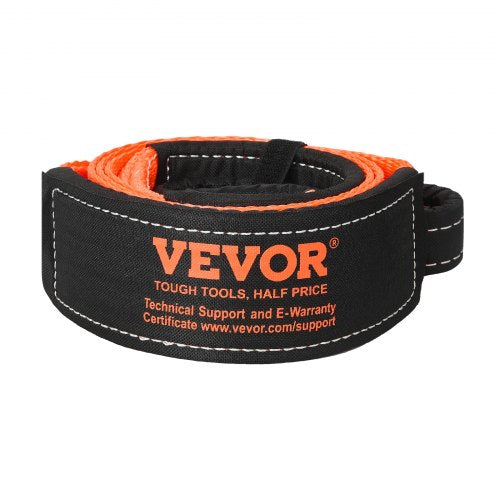 Recovery Tow Strap 3 Inches 8 Feet 36000 Lbs Break Strength Triple Reinforced