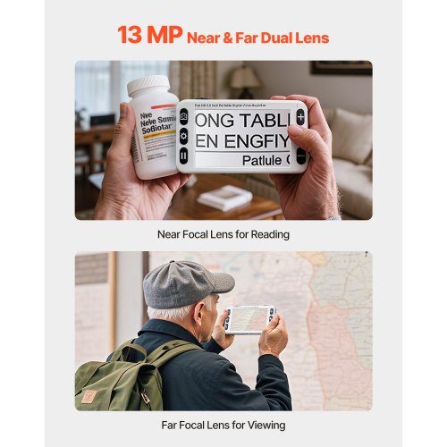 Portable Digital Magnifier 5Inch Hd Electronic Video For Low Version 2X 48X