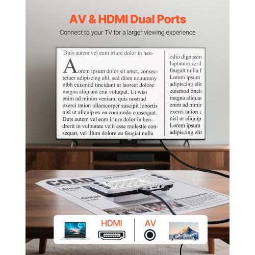 Portable Digital Magnifier 5Inch Hd Electronic Video For Low Version 2X 48X