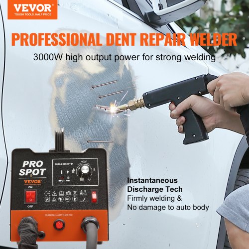 Stud Welder Dent Repair Kit 3KW Spot Welder Dent Puller with 6 Welding