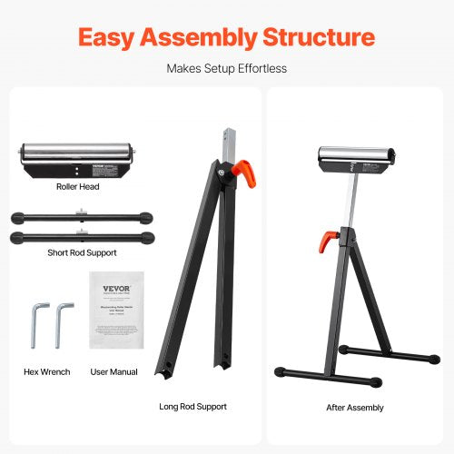 2Pack Roller Stands 135 lb Load Capacity 268425 Adjustable Height