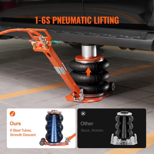 Air Jack 3 Ton6600 lbs 16S Pneumatic Lifting Jack with Heightened Column