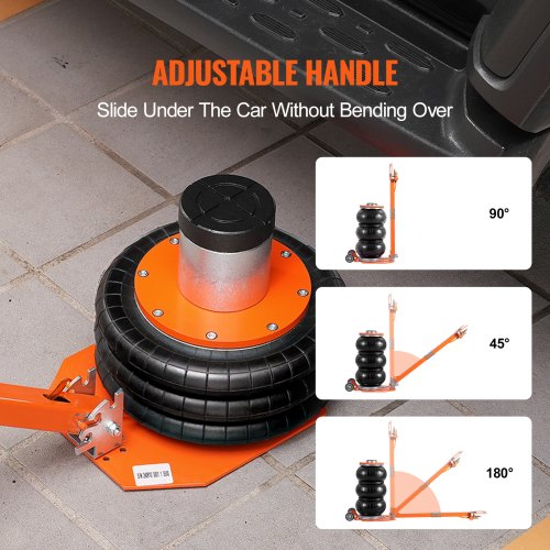 Air Jack 3 Ton6600 lbs 16S Pneumatic Lifting Jack with Heightened Column