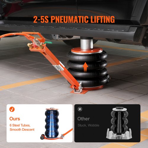 Air Jack 6 Ton13000 lbs 25 S Pneumatic Lifting Jack with Heightened