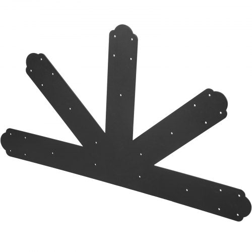 Gable Plate Black PowderCoated Truss Connector Plates 1212 Pitch Gable