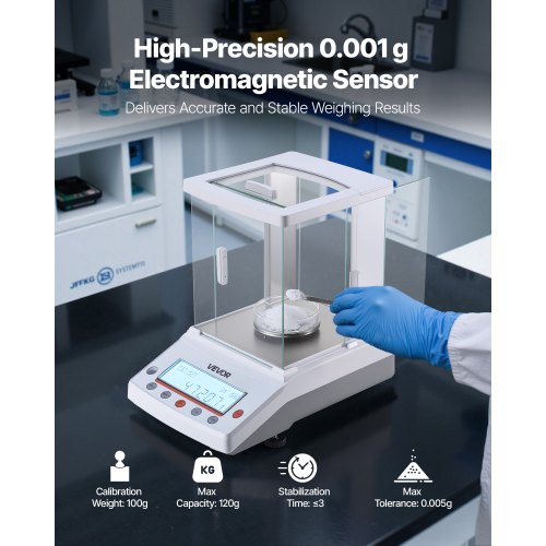 Analytical Balance 120 G X 0001 High Precision Accuracy Lab Scale Gozctmg 4