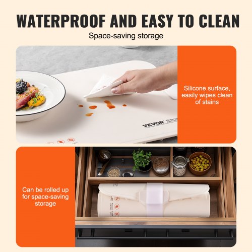 Electric Warming Tray Food Warming Mat for Buffet Rollable Portable