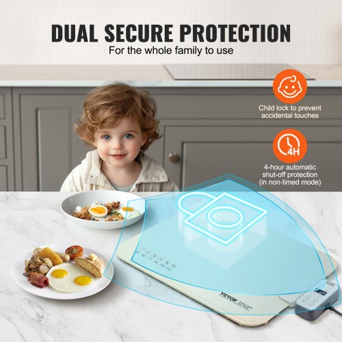 Electric Warming Tray Food Warming Mat for Buffet Rollable Portable