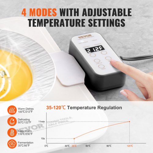 Electric Warming Tray Food Warming Mat for Buffet Rollable Portable