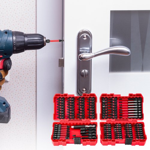 Screwdriver Bit Set 101Piece Magnetic Phillips Pozidriv Slotted