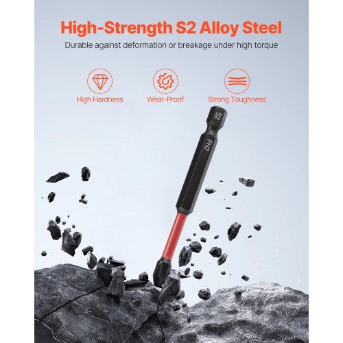 Screwdriver Bit Set 45Piece Magnetic Phillips Slotted Square Torx Bit