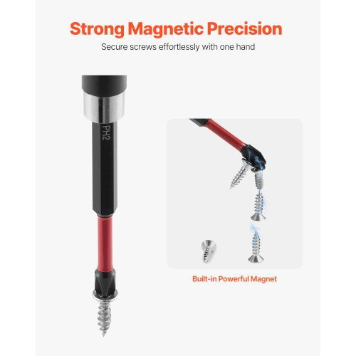 Screwdriver Bit Set 45Piece Magnetic Phillips Slotted Square Torx Bit