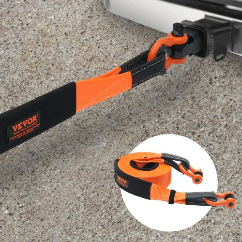 Polyester Heavy Duty Tow Strap Recovery Kit 3 x 30 ft MBS36000 lbs