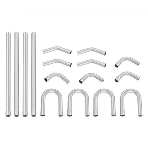 Exhaust Kit 16pcs DIY Universal Galvanized Steel Exhaust Kit with SlipFit