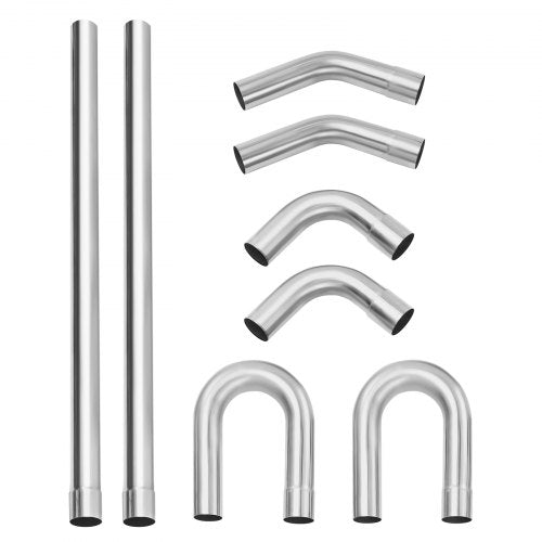 Exhaust Kit 8 Pieces DIY Universal Stainless Steel Exhaust Kit with SlipFit