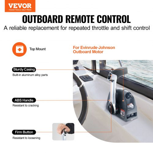 Boat Throttle Control 5006186 Topmounted Outboard Remote Box For Evinrude